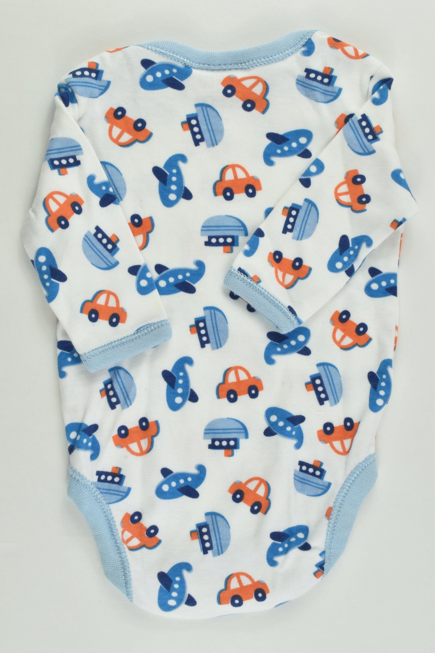 Baby Club Size 0000 Vehicles Bodysuit