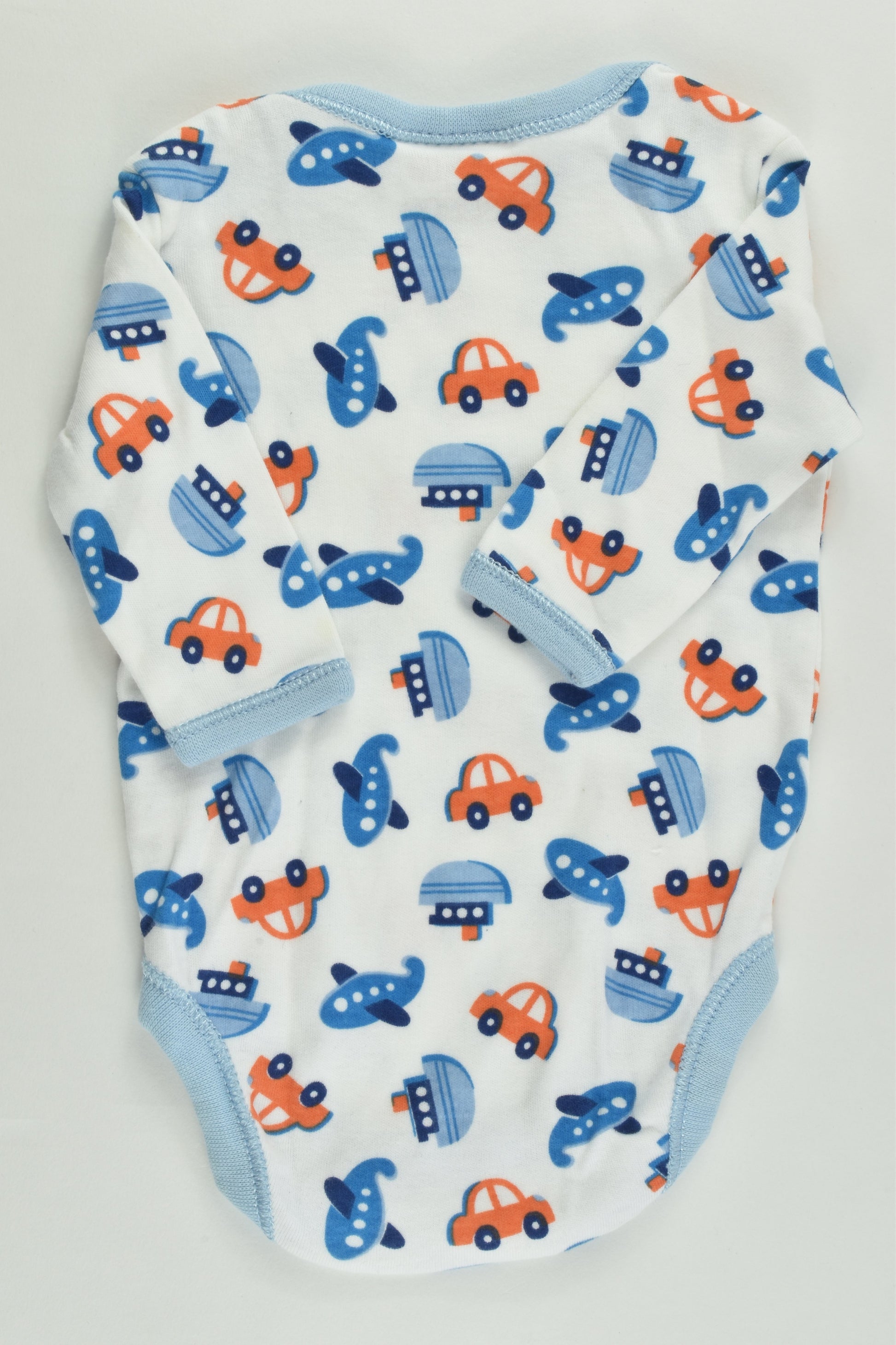 Baby Club Size 0000 Vehicles Bodysuit