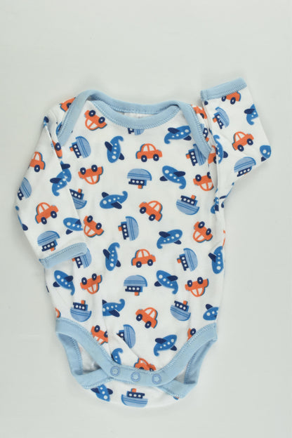 Baby Club Size 0000 Vehicles Bodysuit