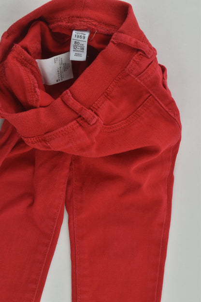 Baby Gap Size 0-1 Red Stretchy Pants