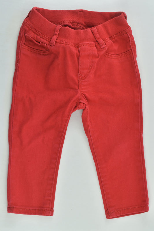 Baby Gap Size 0-1 Red Stretchy Pants