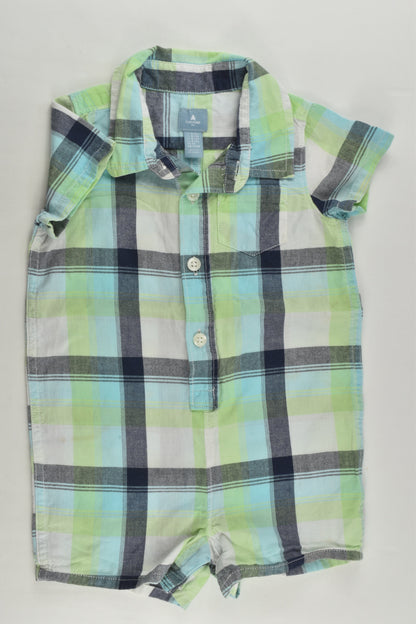 Baby Gap Size 0 (6-12 months) Checked Short Romper