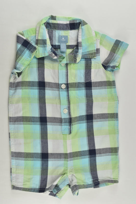 Baby Gap Size 0 (6-12 months) Checked Short Romper