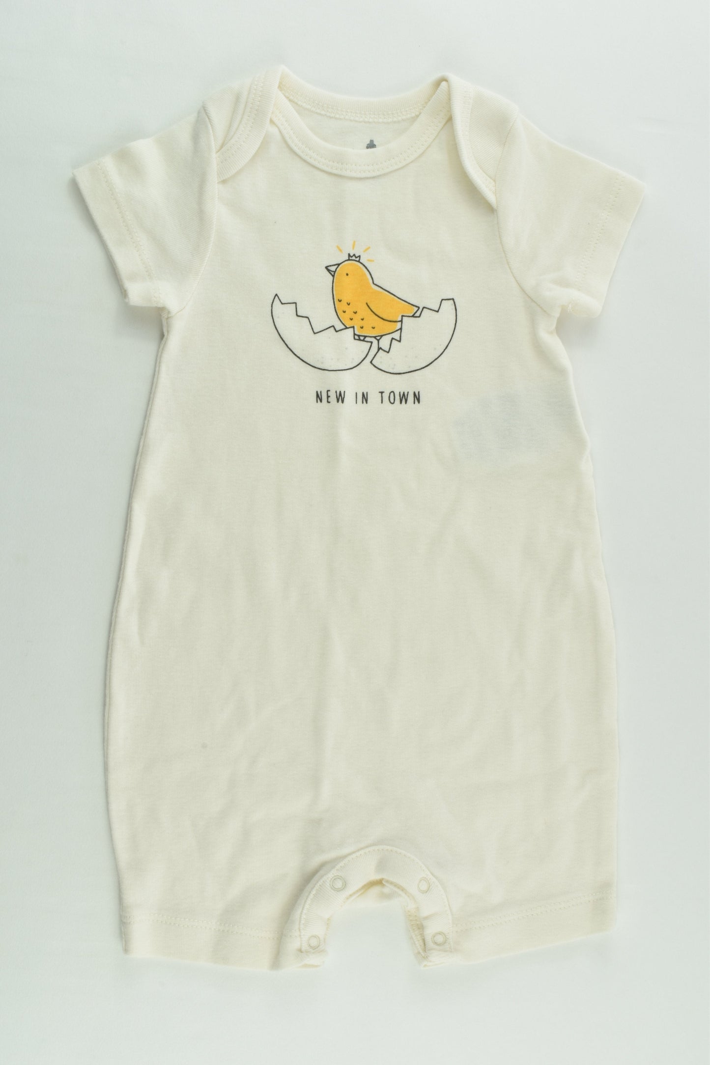 Baby Gap Size 0 (6-12 months) 'New In Town' Short Romper