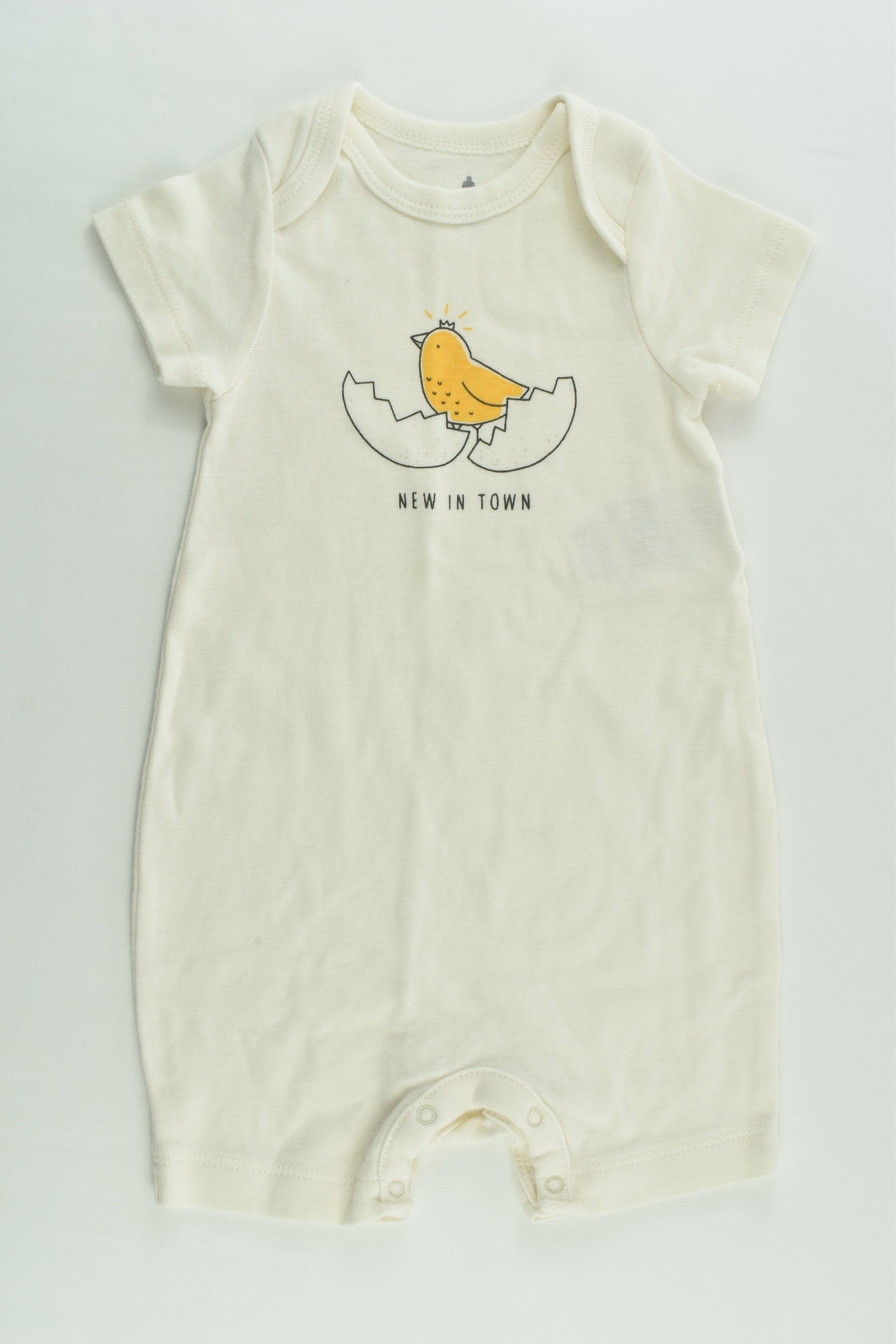 Baby Gap Size 0 (6-12 months) 'New In Town' Short Romper