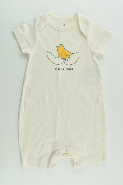 Baby Gap Size 0 (6-12 months) 'New In Town' Short Romper