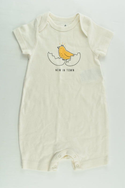 Baby Gap Size 0 (6-12 months) 'New In Town' Short Romper