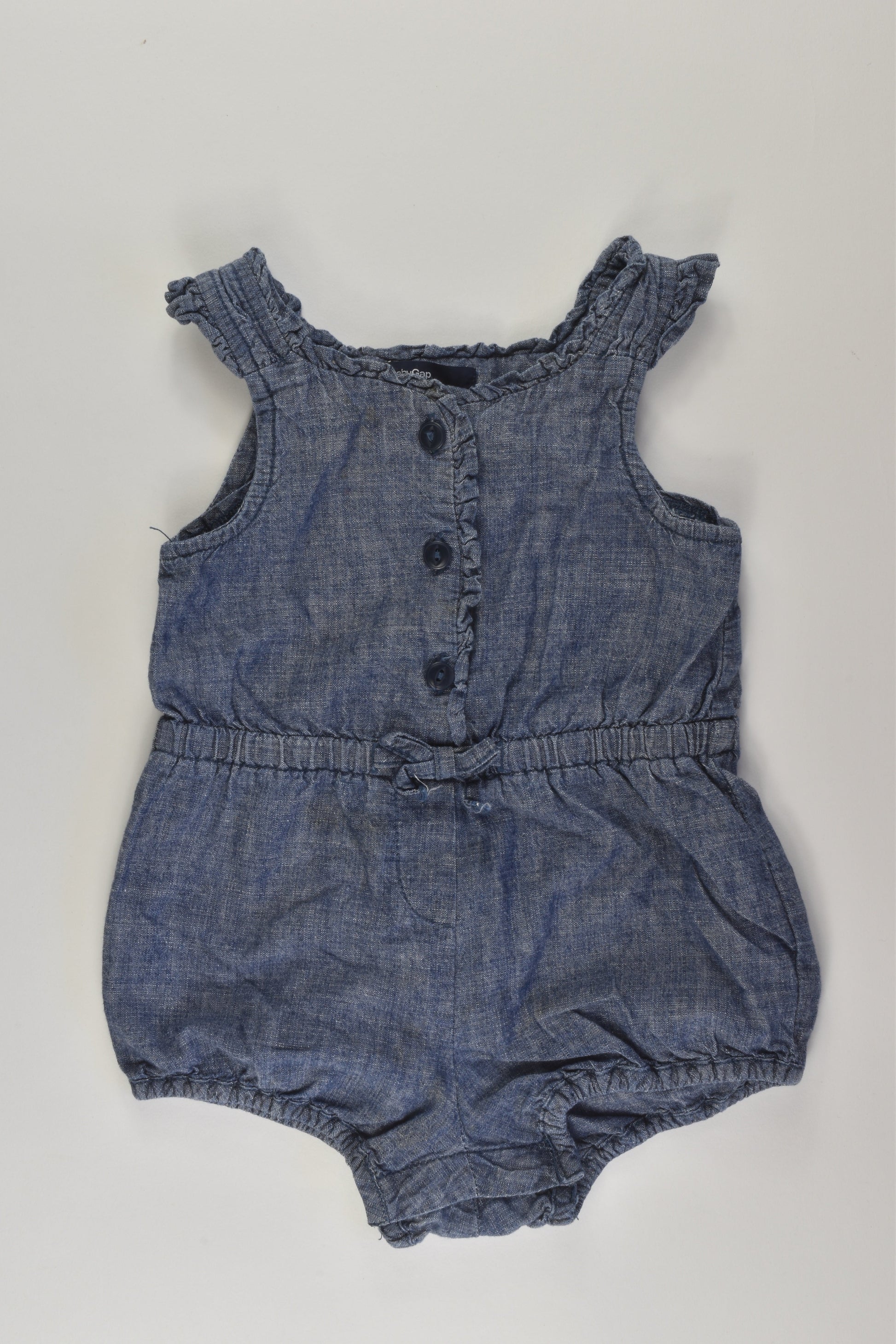 Baby Gap Size 0 Denim Bubble Romper
