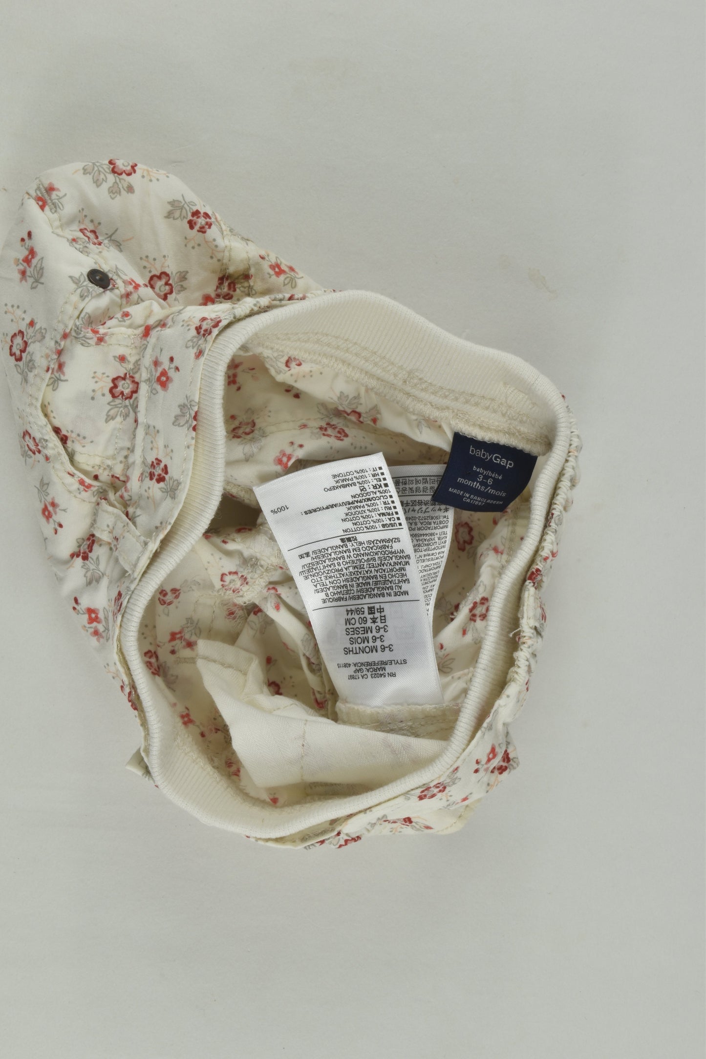 Baby Gap Size 00 (3-6 months) Floral Shorts