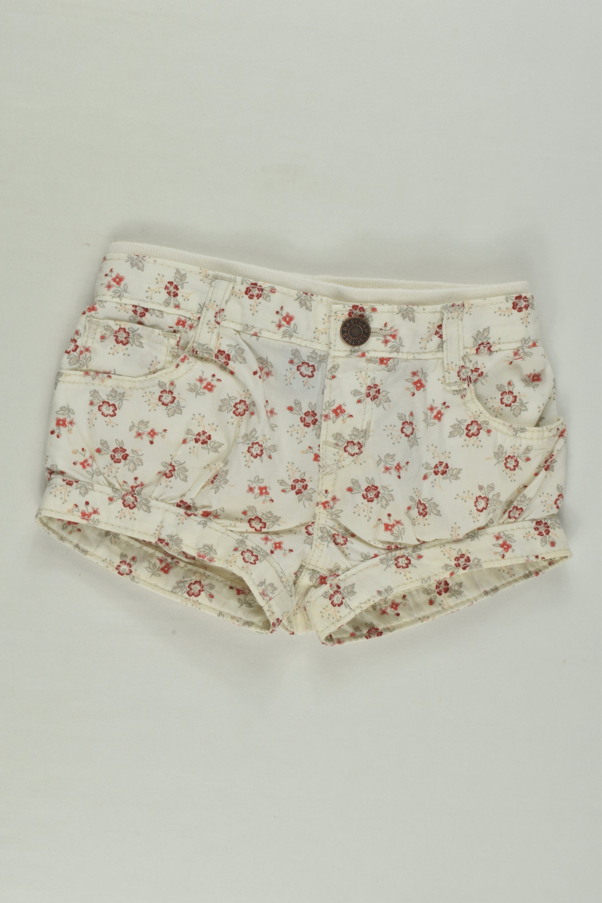 Baby Gap Size 00 (3-6 months) Floral Shorts