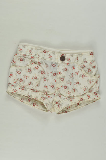 Baby Gap Size 00 (3-6 months) Floral Shorts