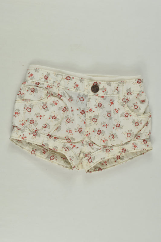 Baby Gap Size 00 (3-6 months) Floral Shorts