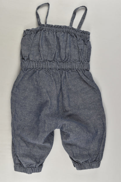 Baby Gap Size 00 (3-6 months) Linen Blend Playsuit