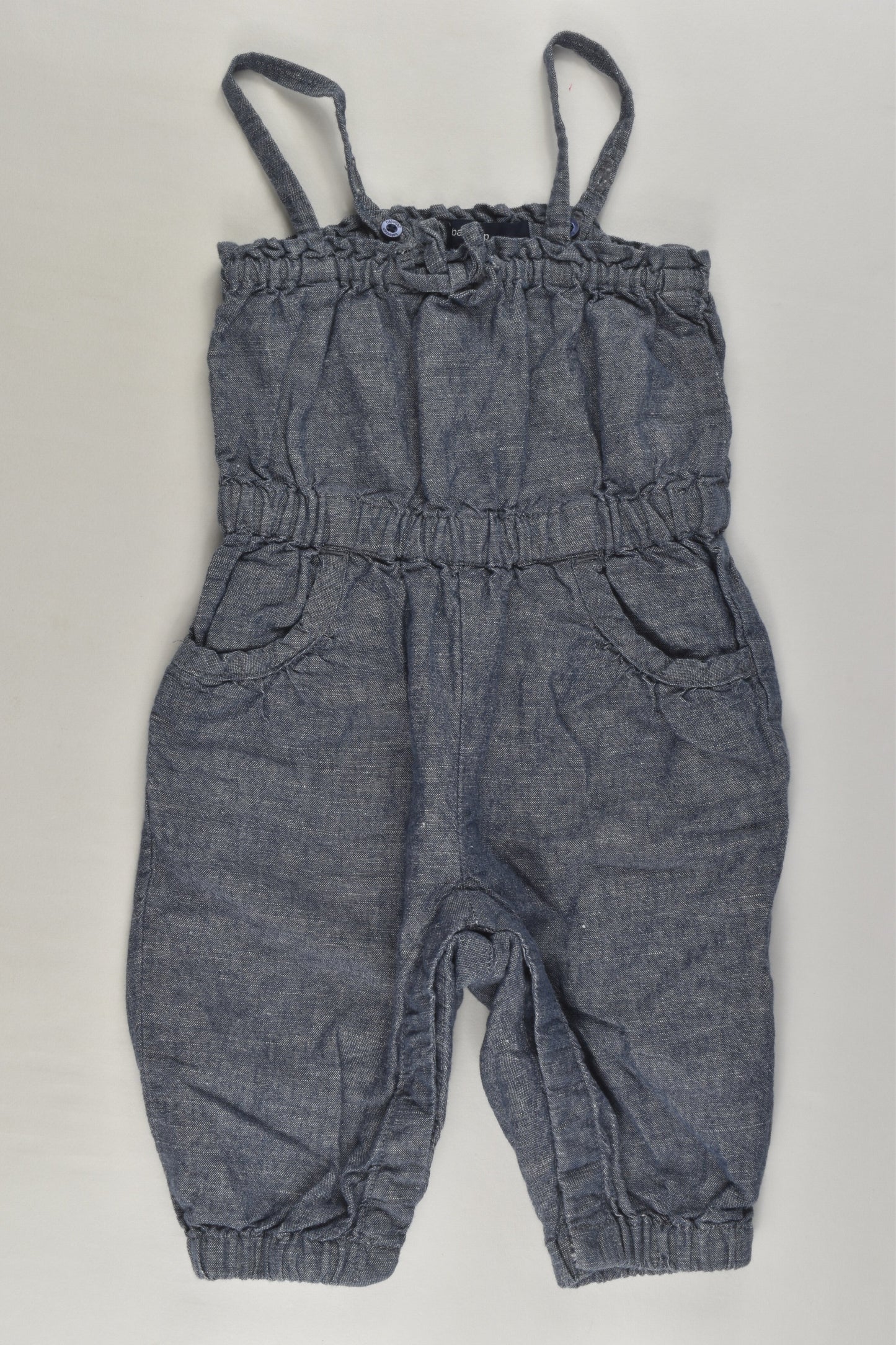 Baby Gap Size 00 (3-6 months) Linen Blend Playsuit
