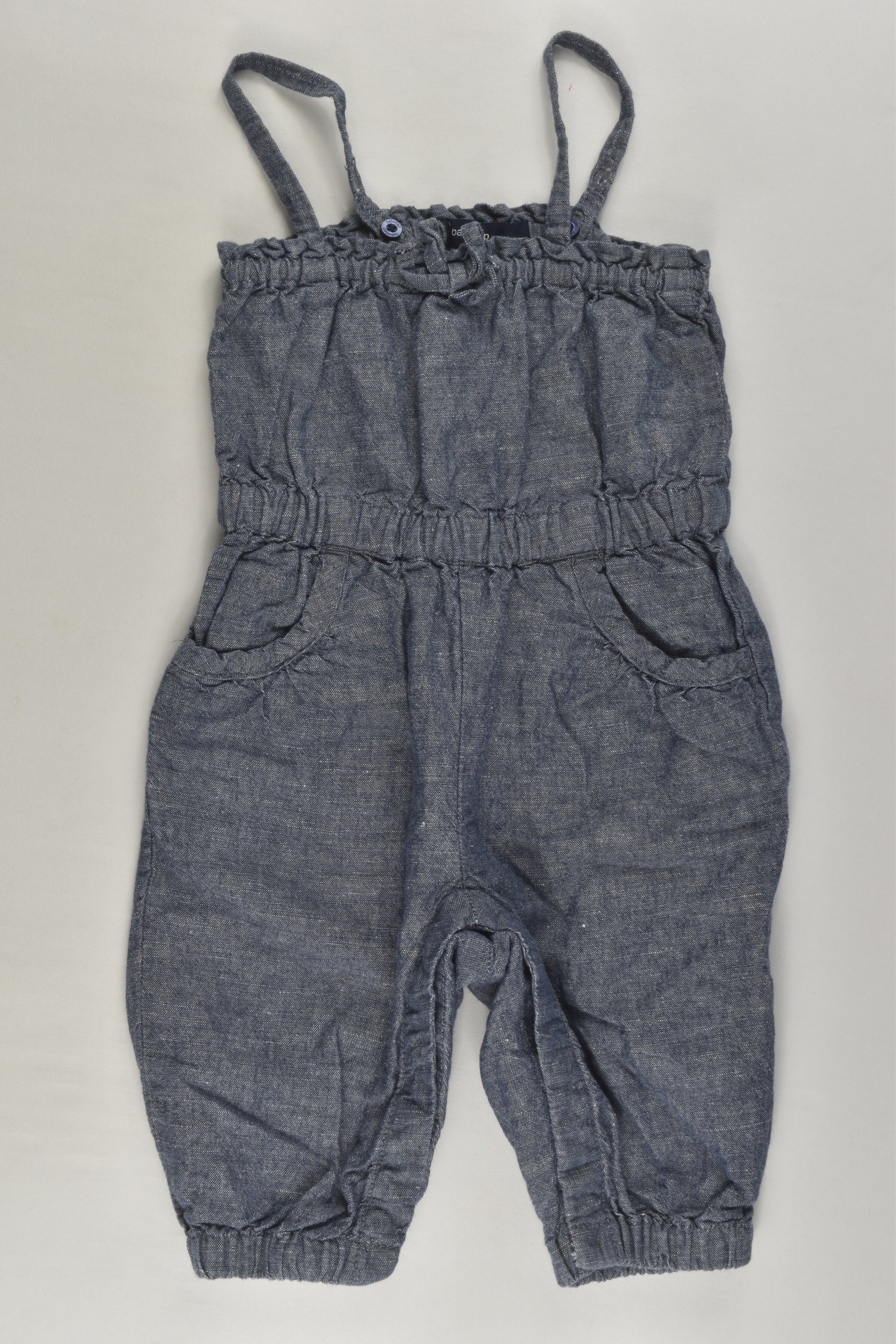 Baby Gap Size 00 (3-6 months) Linen Blend Playsuit