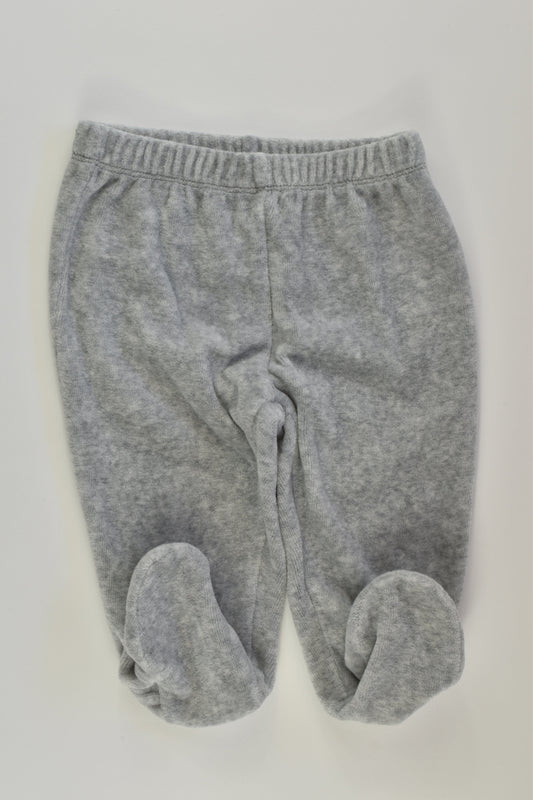 Baby Gap Size 00 Footed Velour Pants