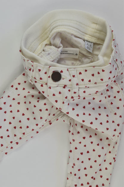 Baby Gap Size 00 Love Hearts Denim Pants