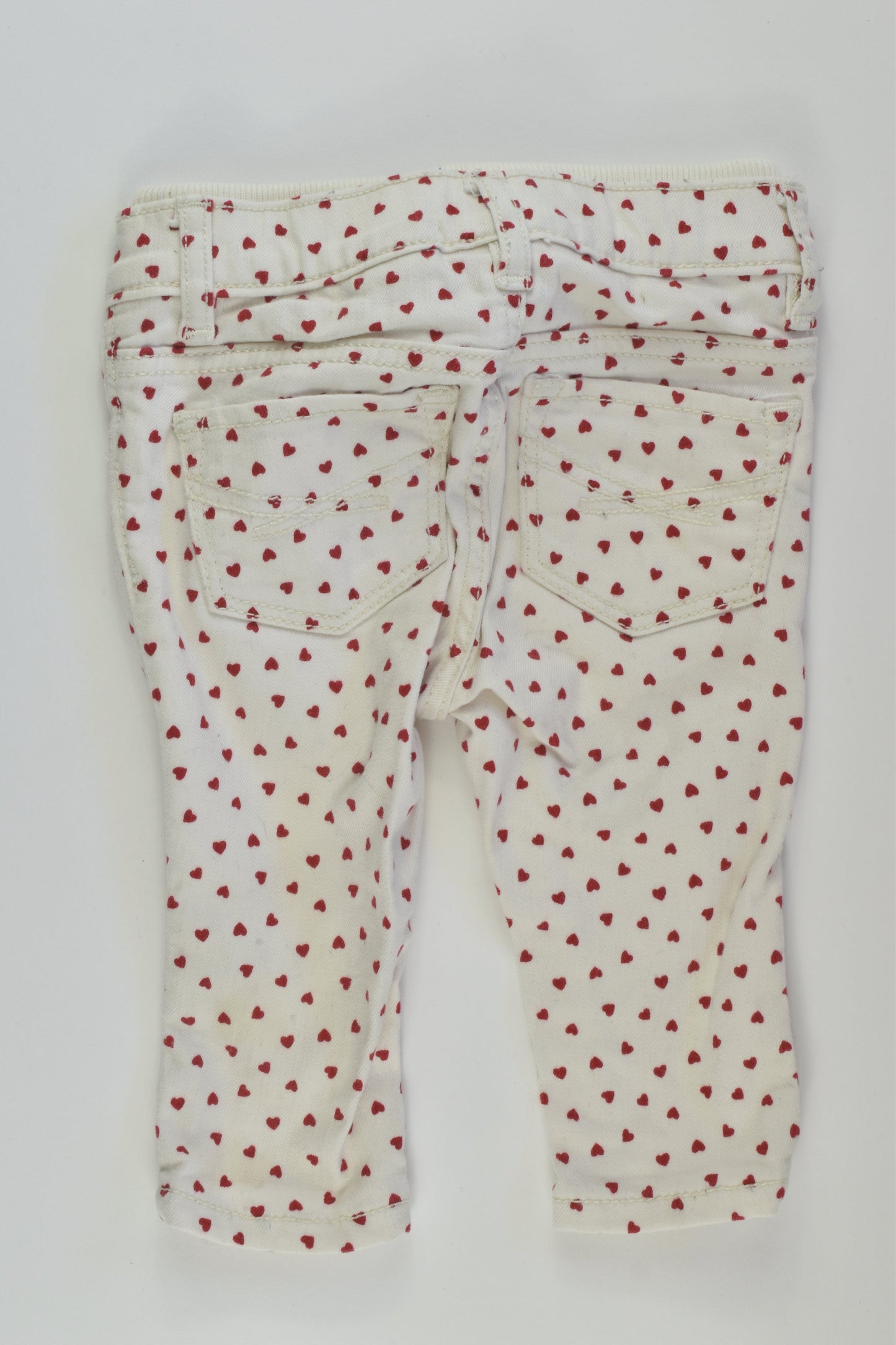 Baby Gap Size 00 Love Hearts Denim Pants
