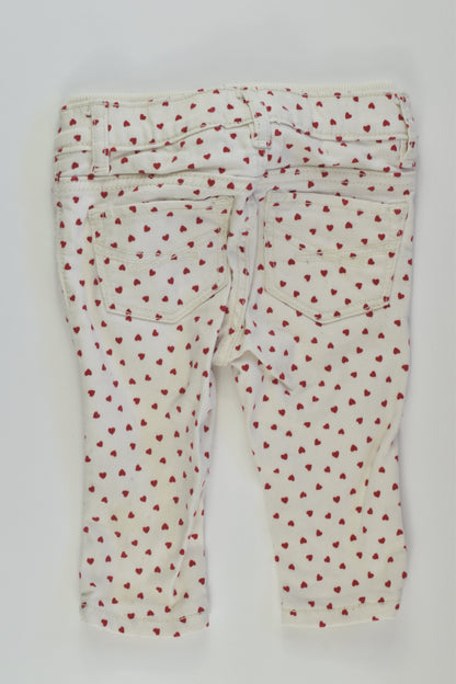Baby Gap Size 00 Love Hearts Denim Pants