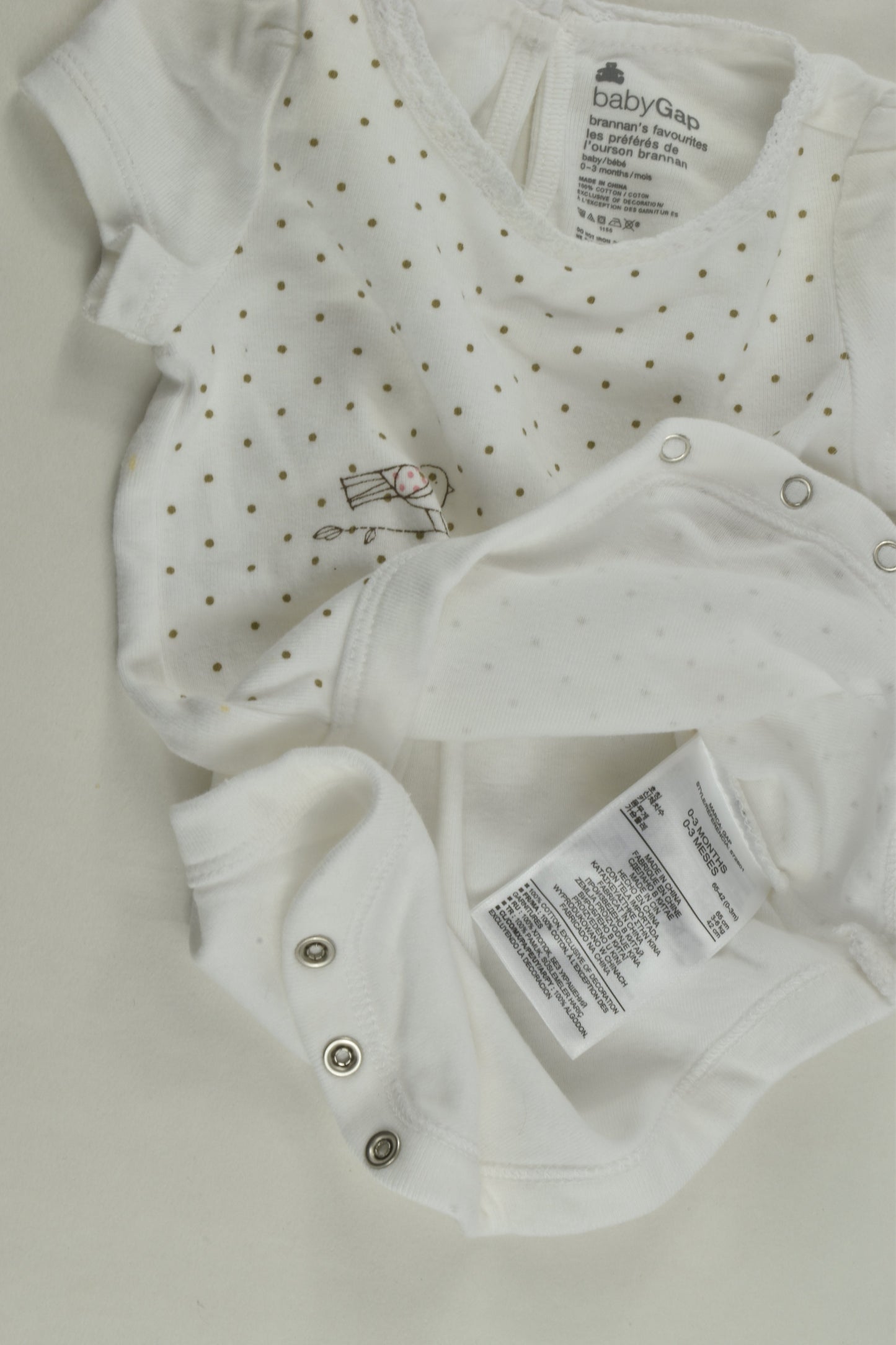 Baby Gap Size 000 Bodysuit