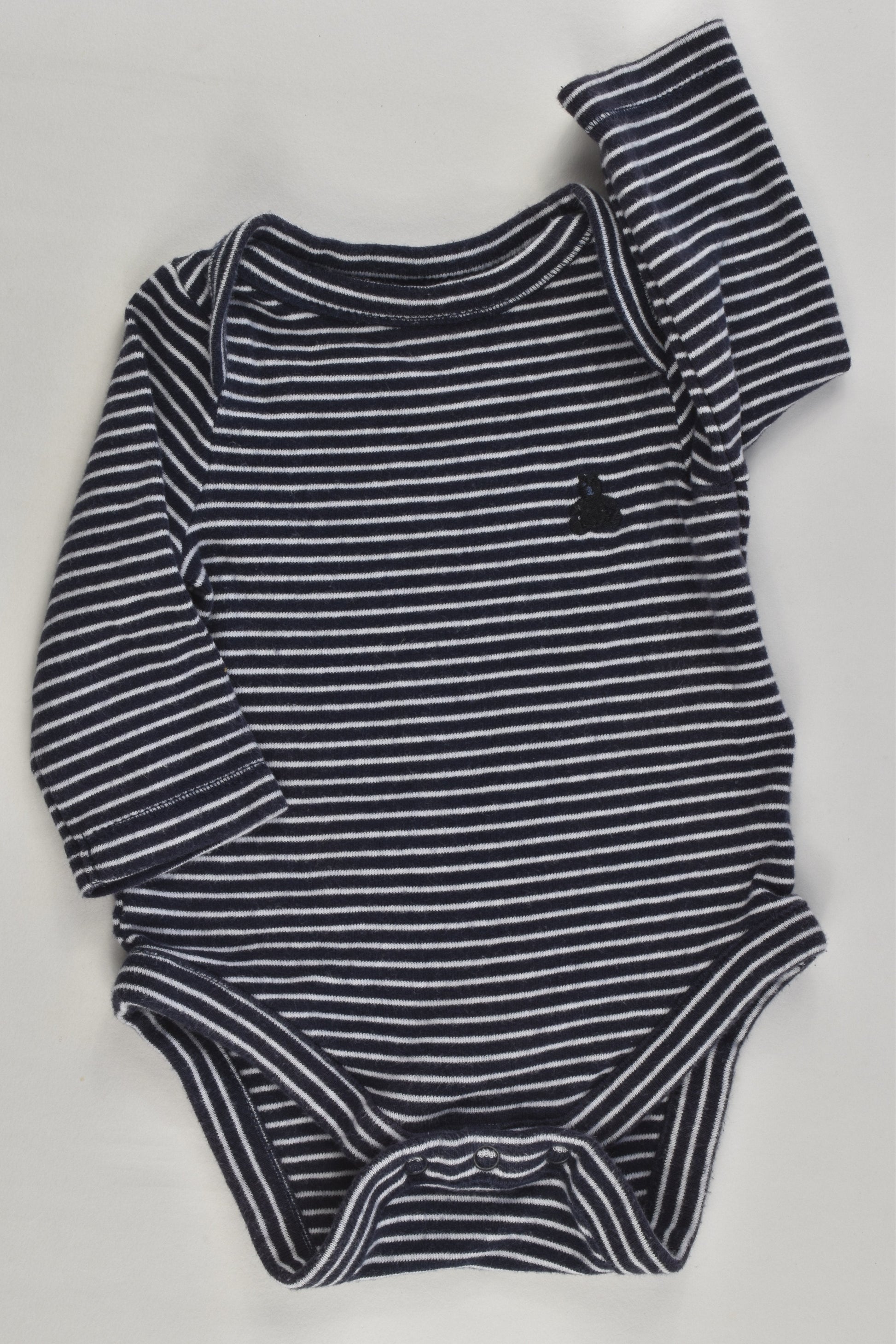 Baby Gap Size 0000 (0 months, 3 kg) Striped Bodysuit