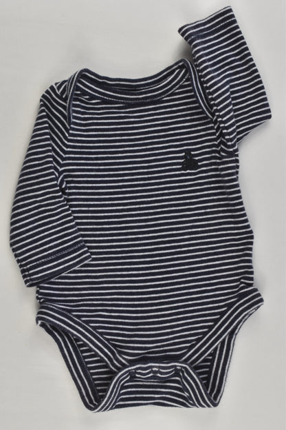 Baby Gap Size 0000 (0 months, 3 kg) Striped Bodysuit