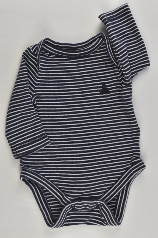 Baby Gap Size 0000 (0 months, 3 kg) Striped Bodysuit
