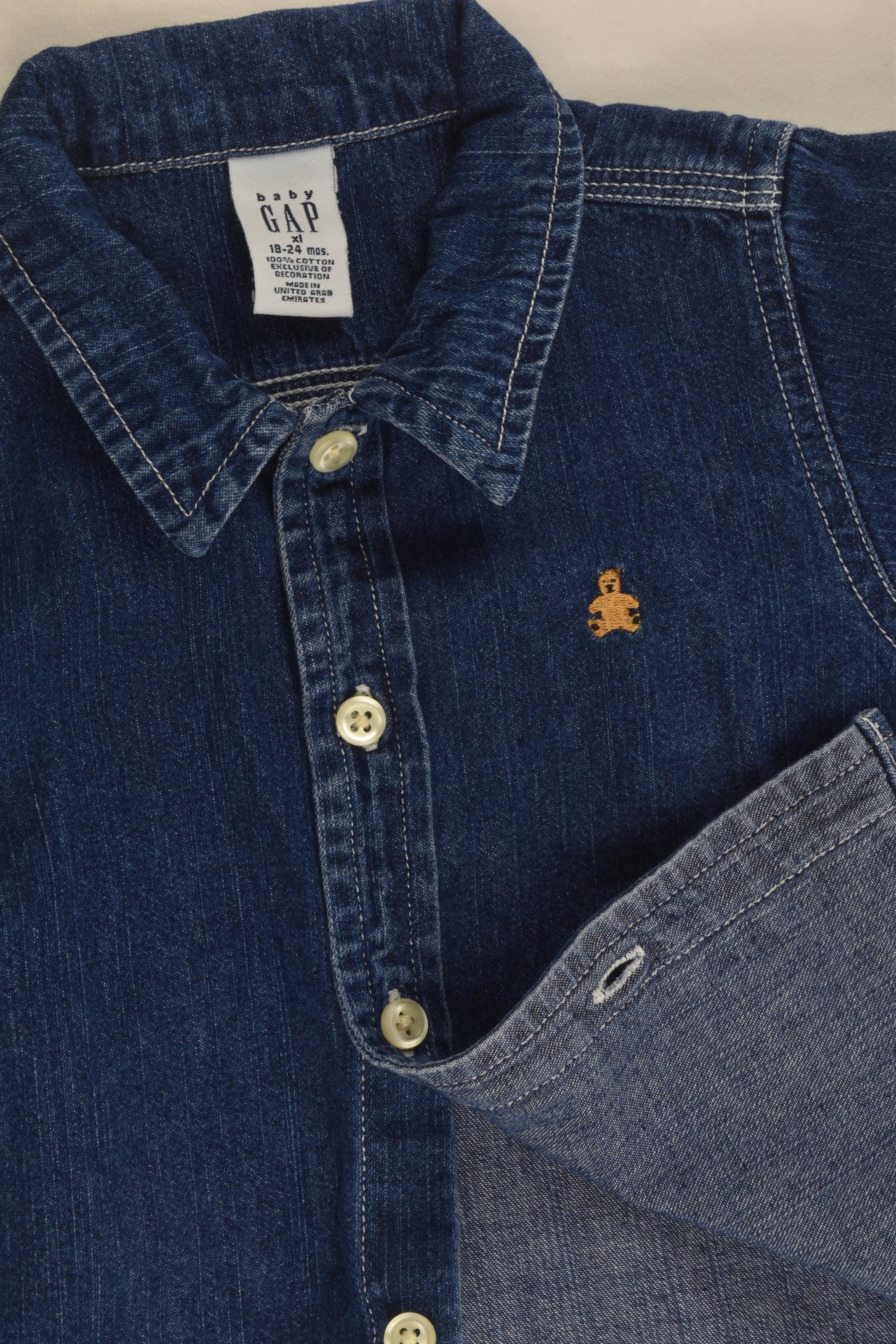Baby Gap Size 1-2 (18-24 months) Denim Shirt
