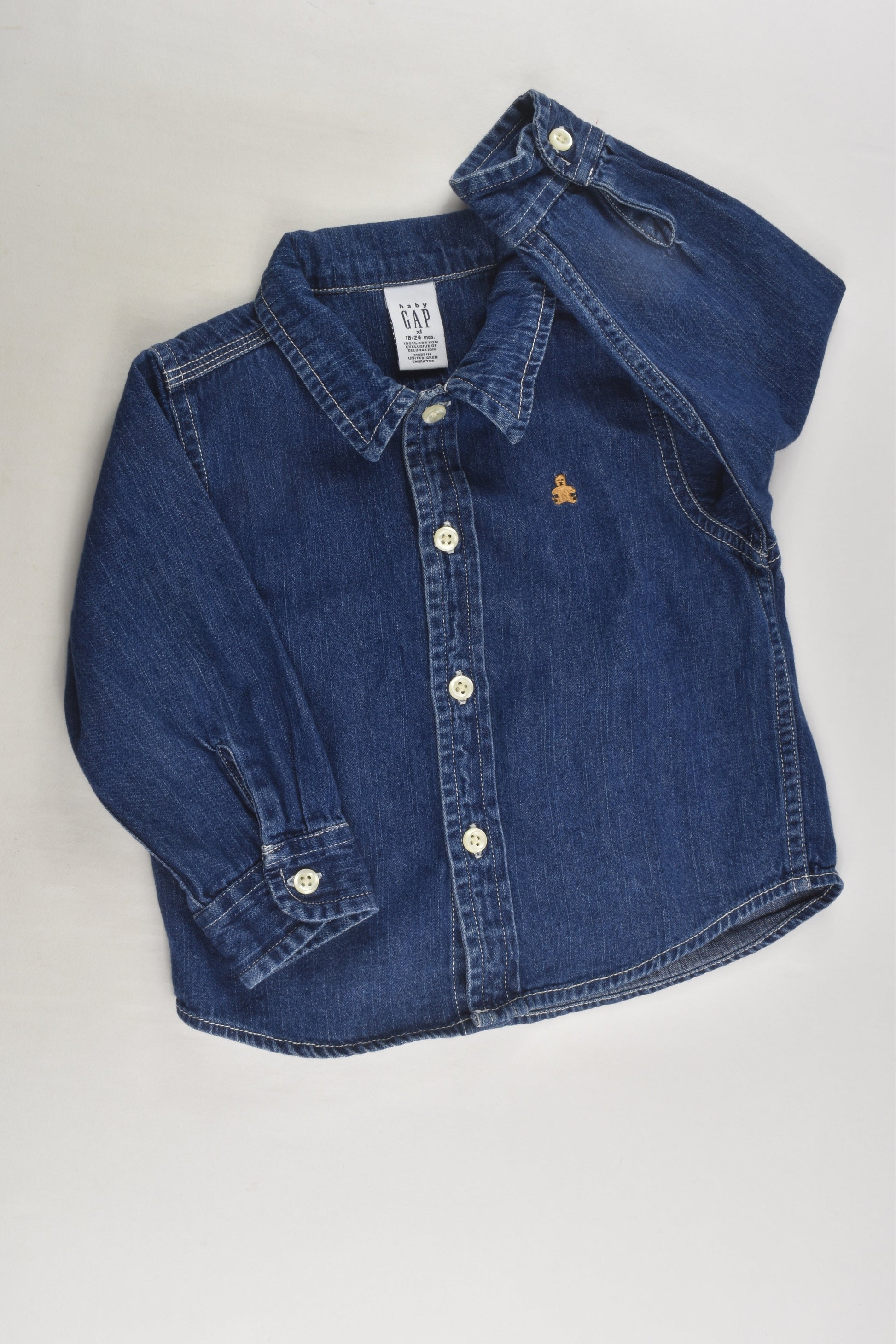 Baby Gap Size 1-2 (18-24 months) Denim Shirt