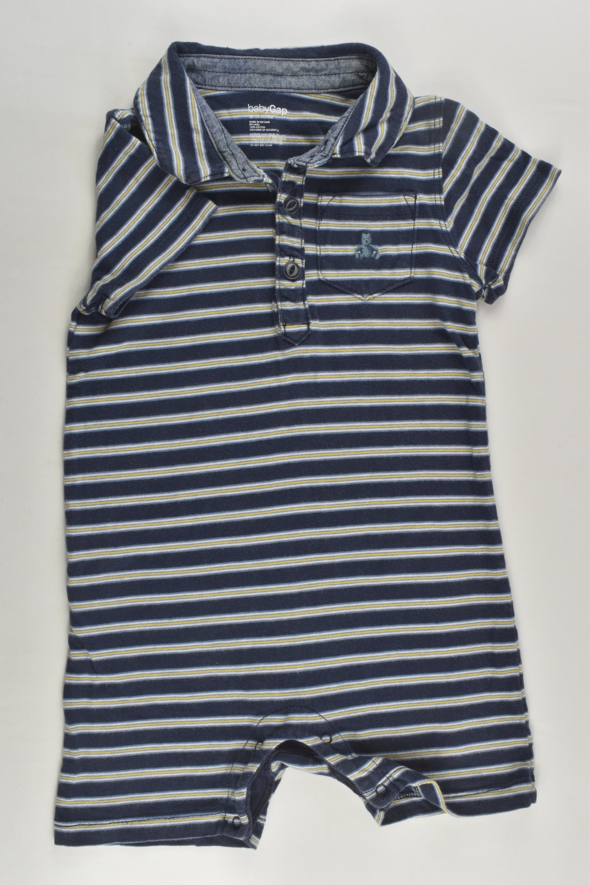 Baby Gap Size 1-2 (18-24 months) Striped Short Romper