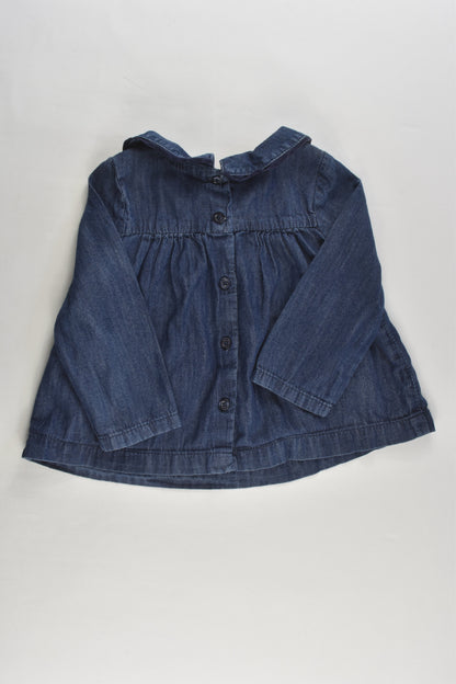 Baby Gap Size 1 (80 cm, 12-18 months) Lightweight Denim Blouse
