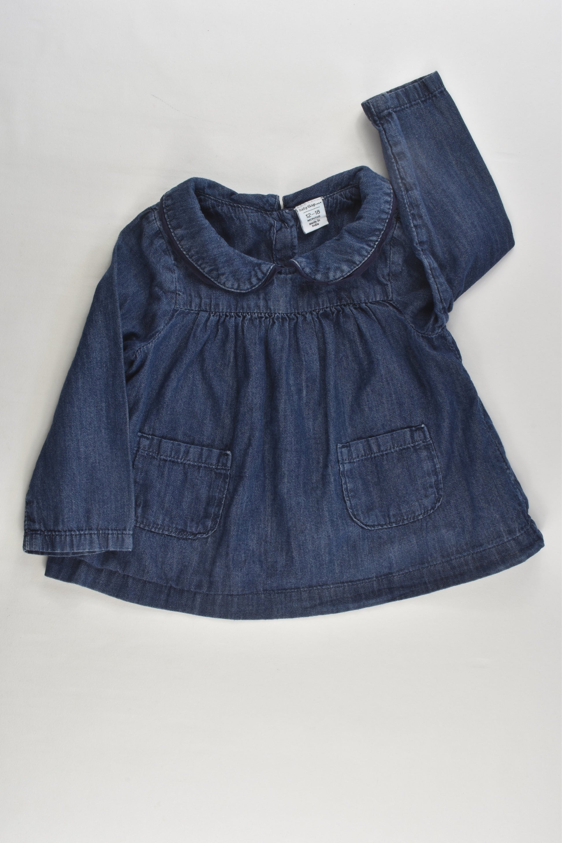 Baby Gap Size 1 (80 cm, 12-18 months) Lightweight Denim Blouse