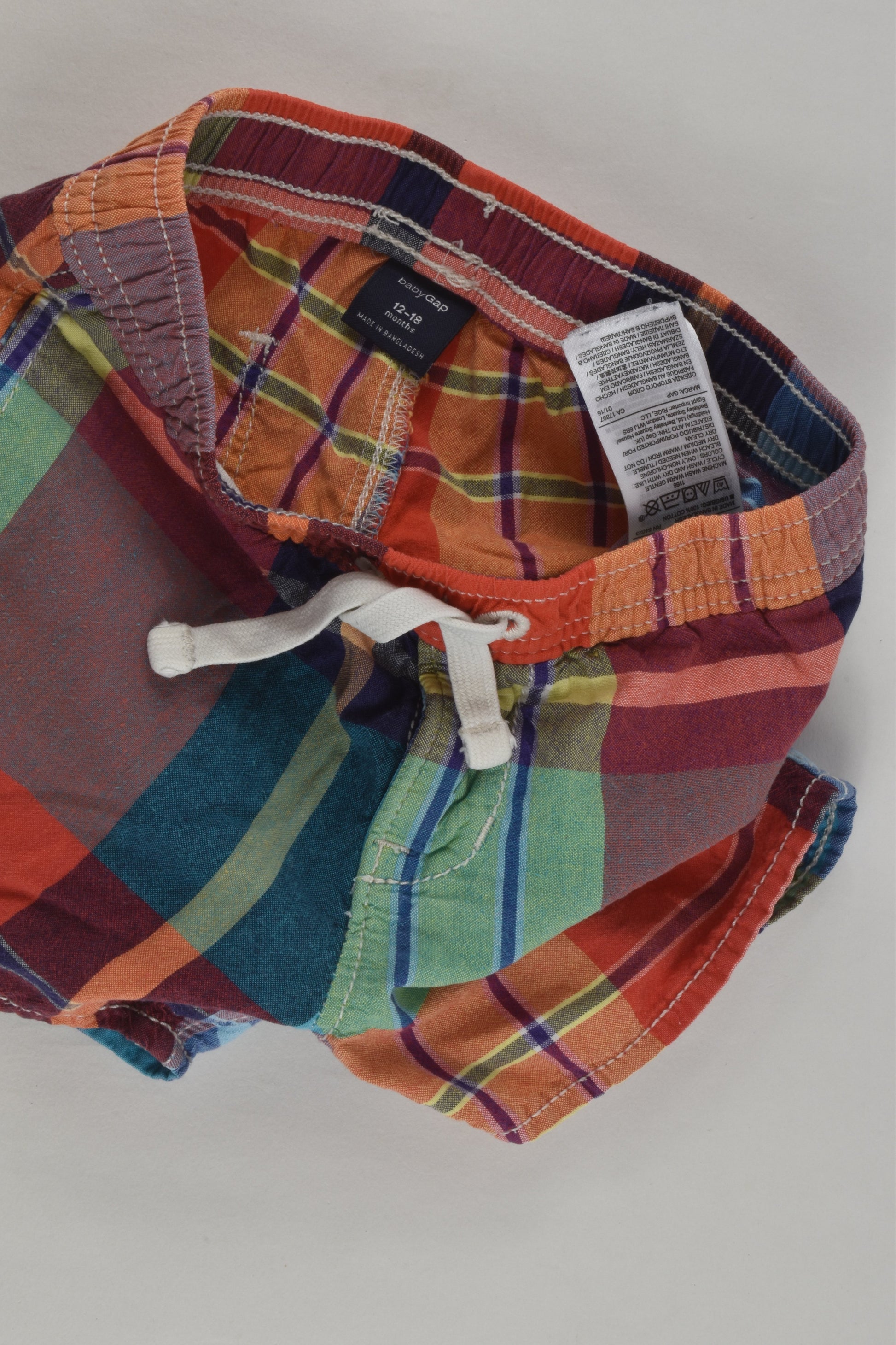 Baby Gap Size 1 Checked Shorts