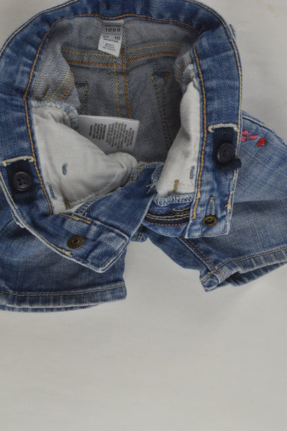 Baby Gap Size 1 Embroidery Denim Shorts