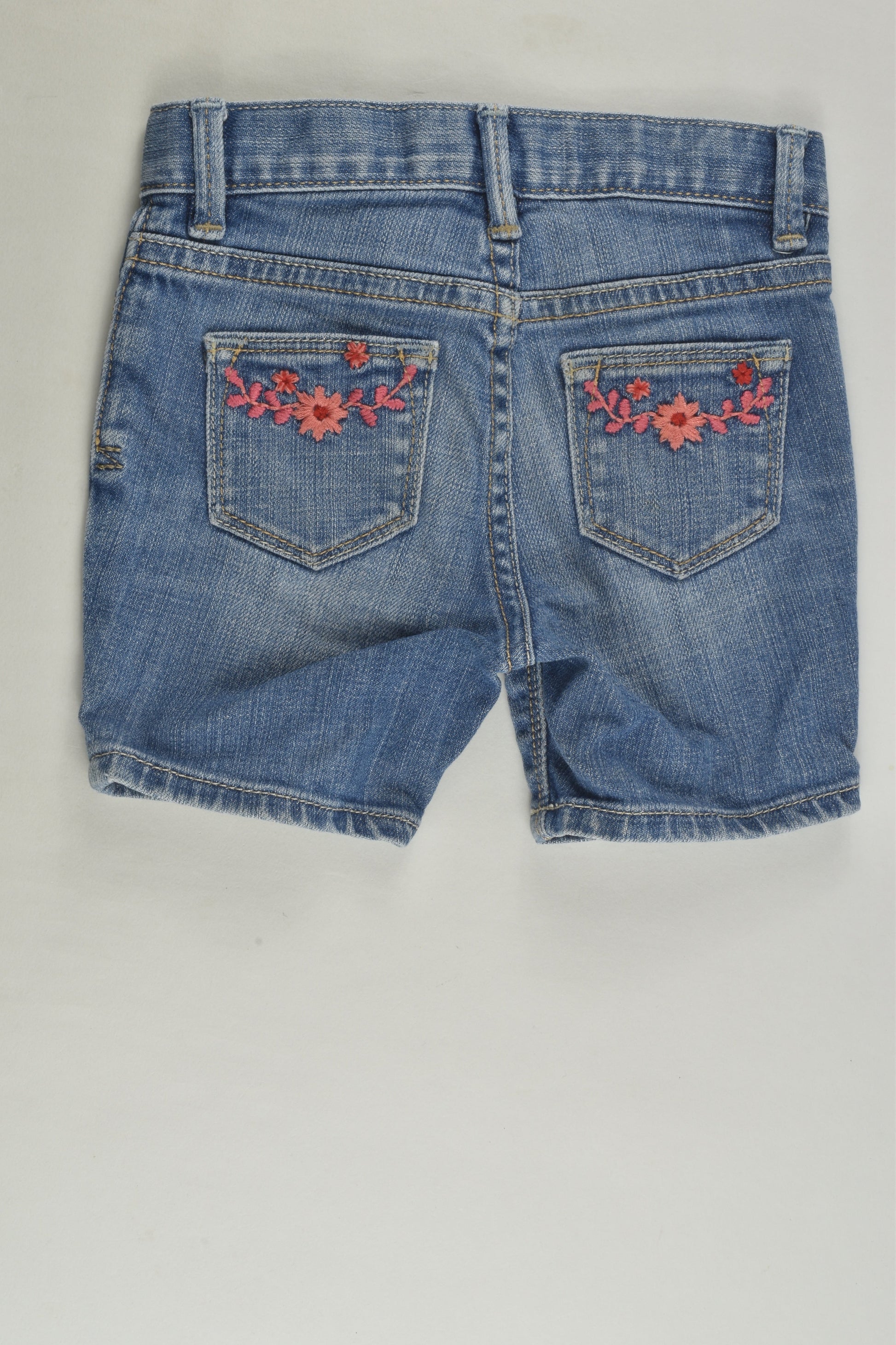 Baby Gap Size 1 Embroidery Denim Shorts