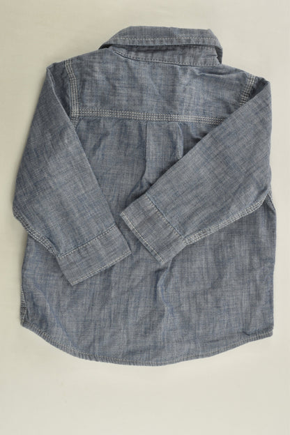 Baby Gap Size 1 Lined Denim Shirt