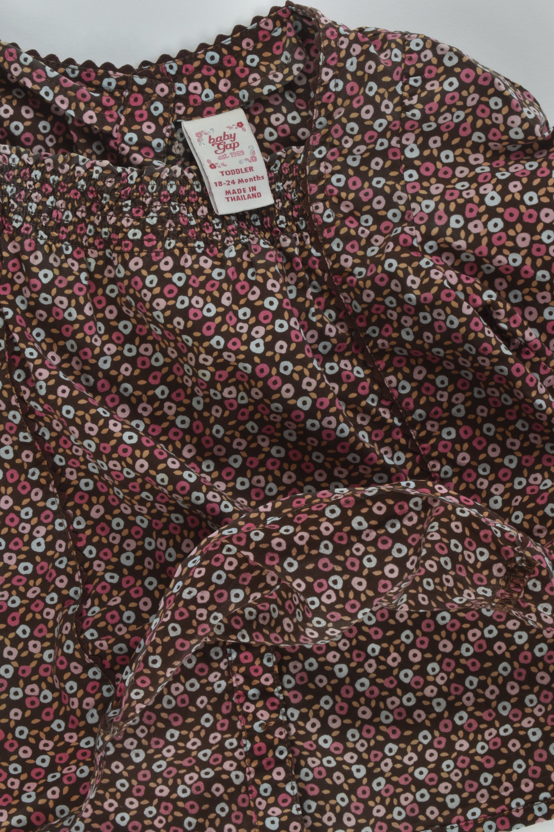 Baby Gap Size 2 (18-24 months) Floral Blouse