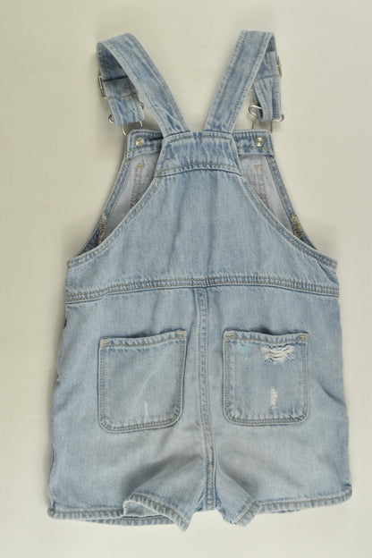 Baby Gap Size 2 Short Denim Overalls