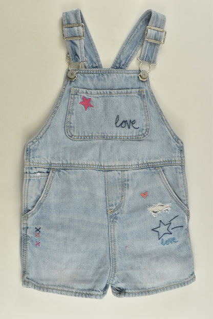 Baby Gap Size 2 Short Denim Overalls