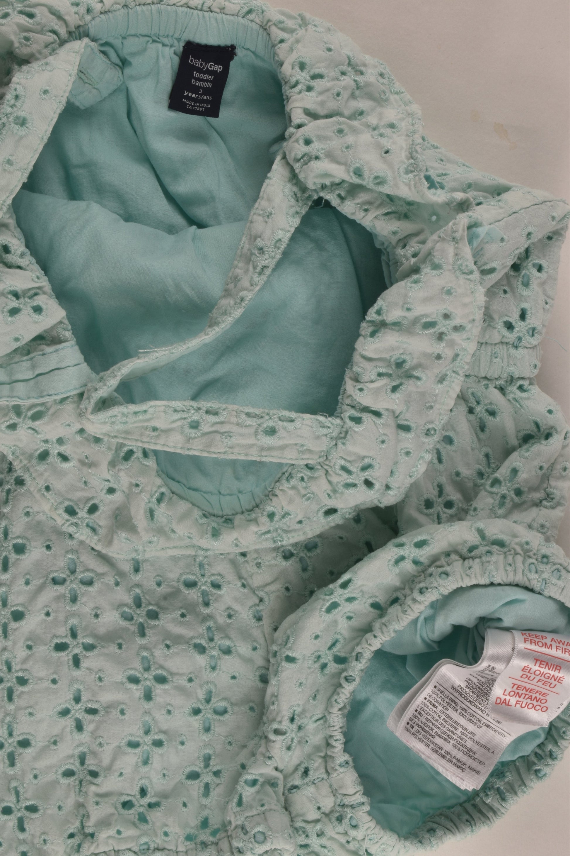 Baby Gap Size 3 Lined Lace Playsuit