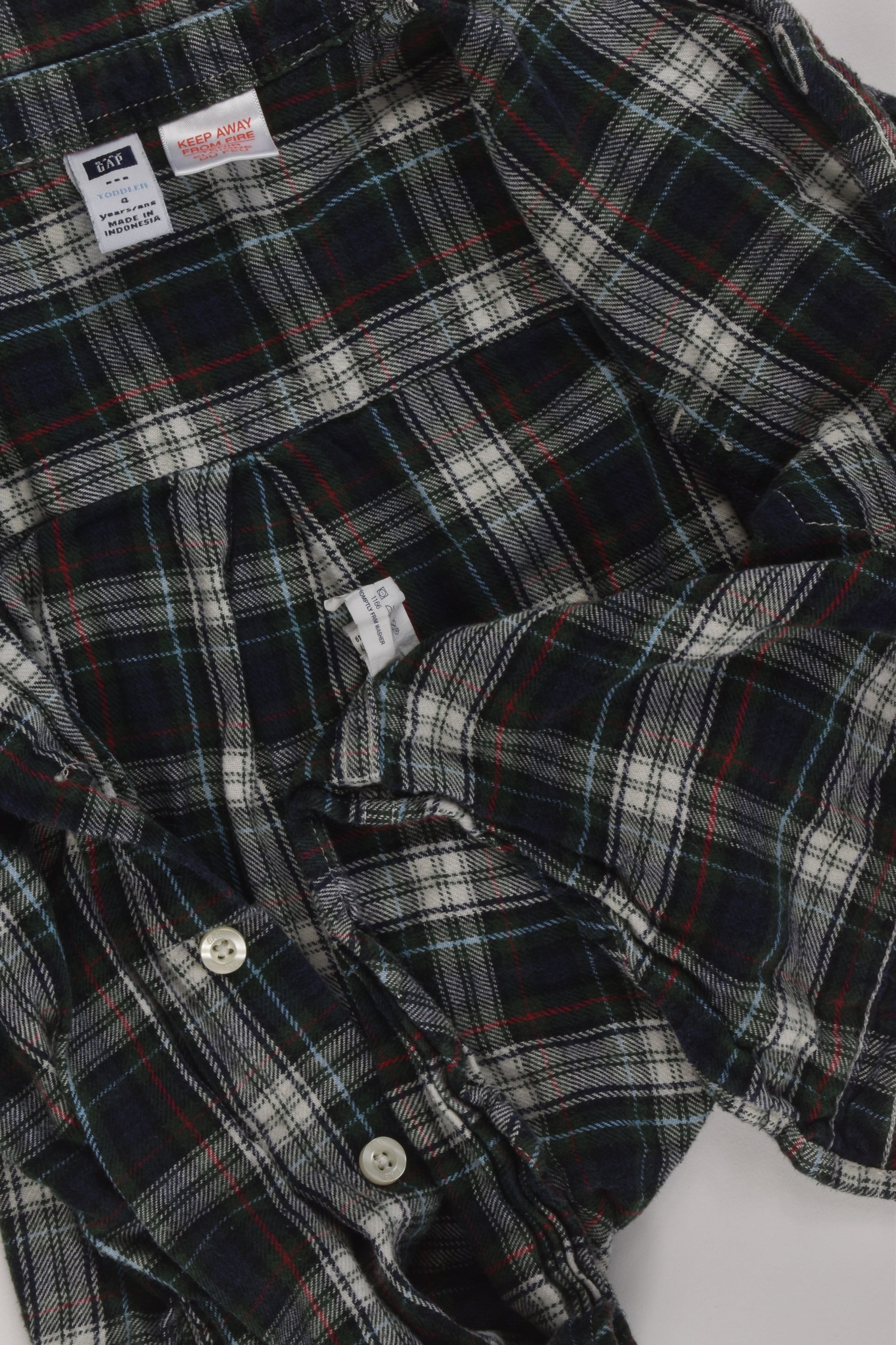 Baby Gap Size 4 Flannel Shirt