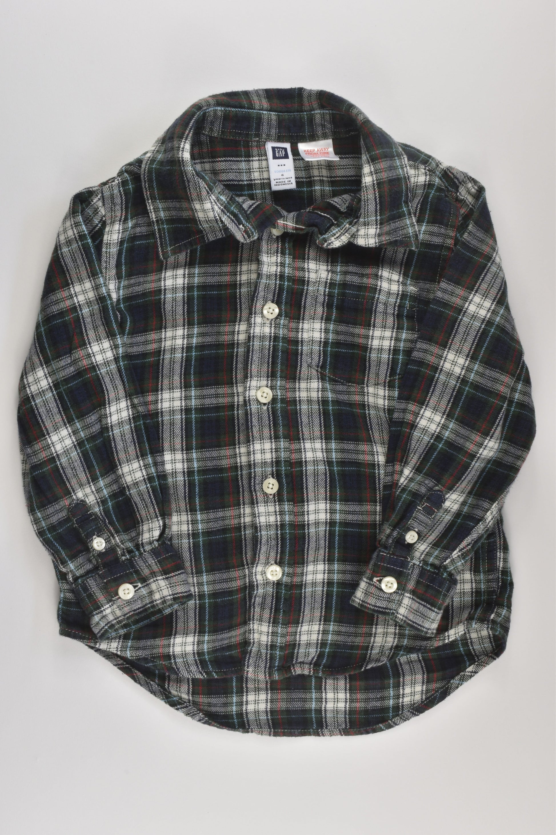 Baby Gap Size 4 Flannel Shirt