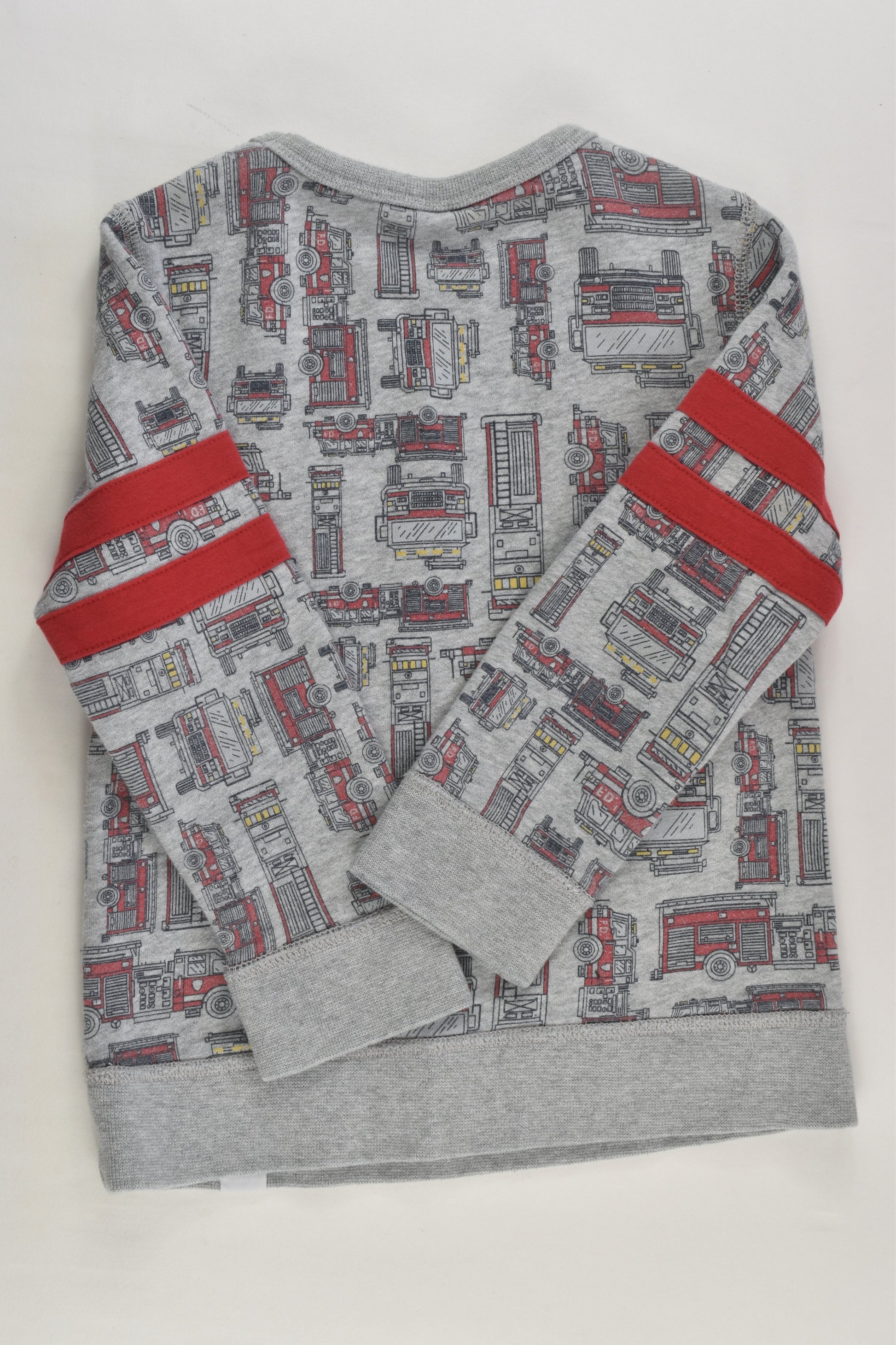Baby Gap Size 4 'Hero' Fire Trucks Sweater
