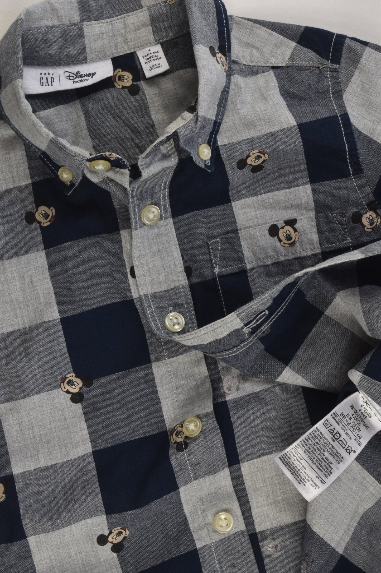 Baby Gap Size 4 Mickey Mouse Shirt