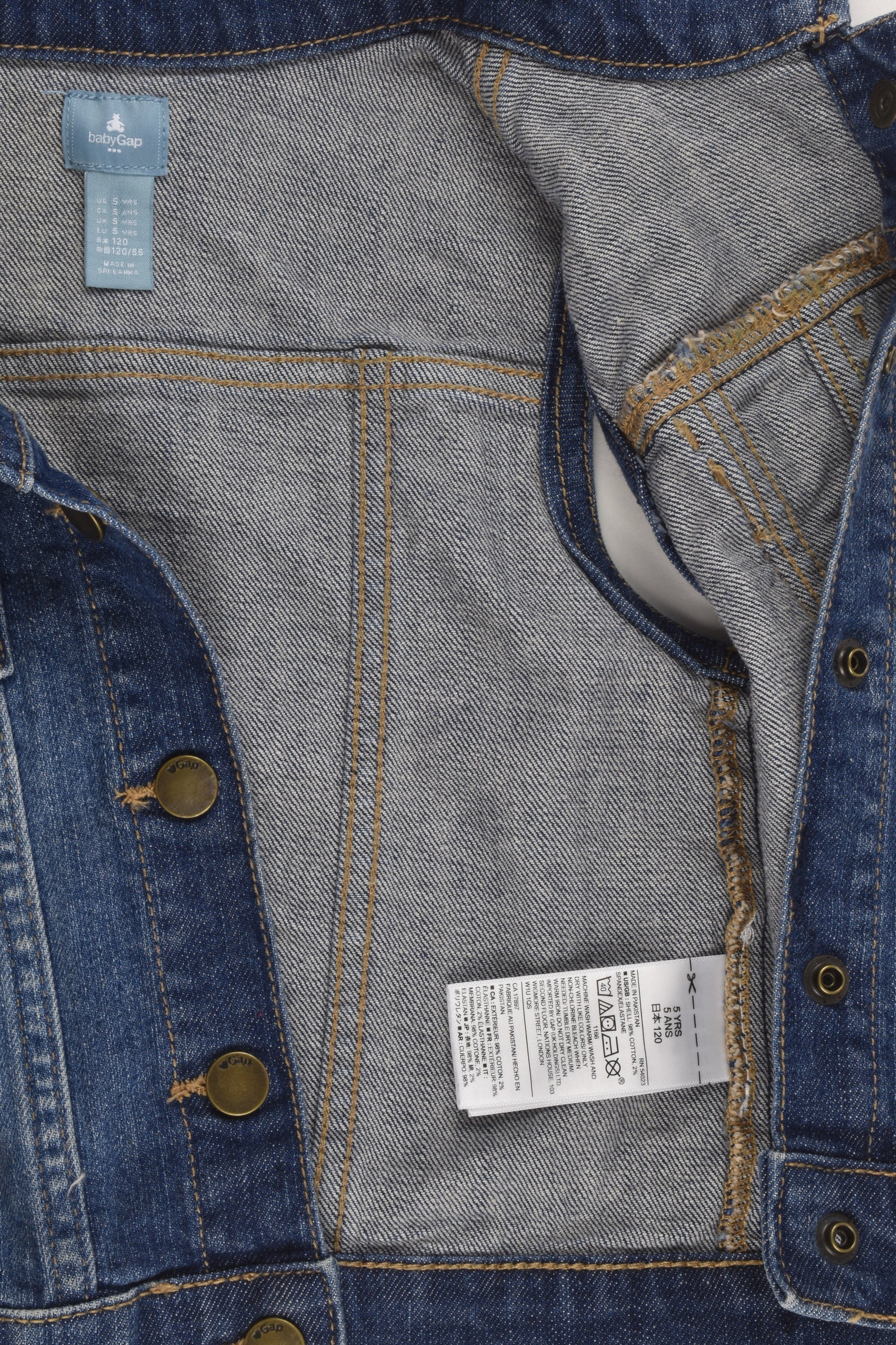 Baby Gap Size 5 Denim Vest