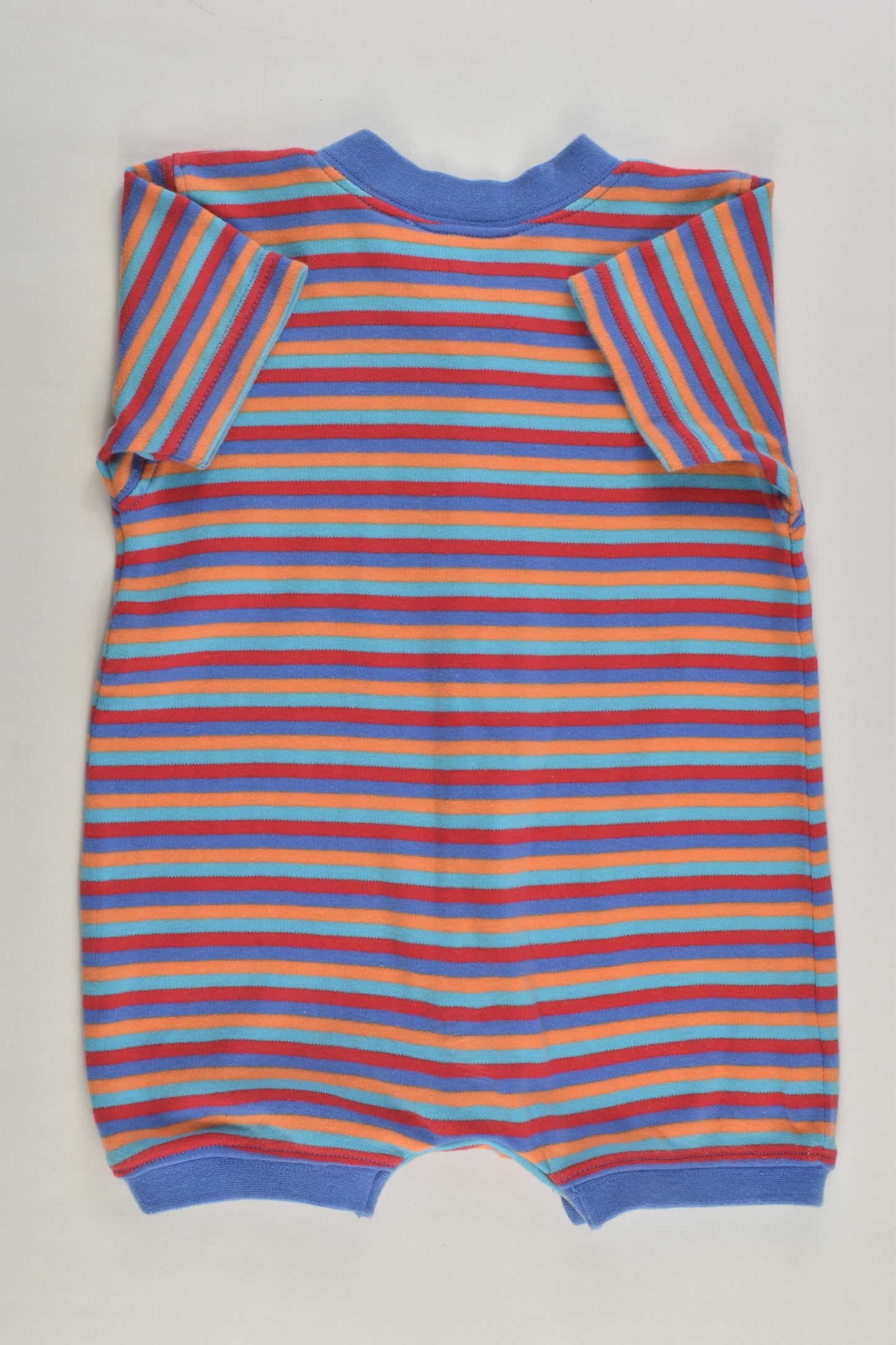 Baby Kids Size 00 Striped 'Cheeky Monkey' Short Romper
