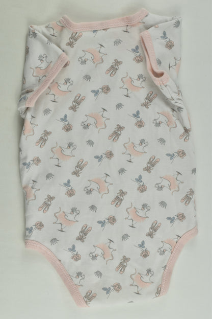 Baby Patch Size 00 Ballerina Mouse Wrap Bodysuit