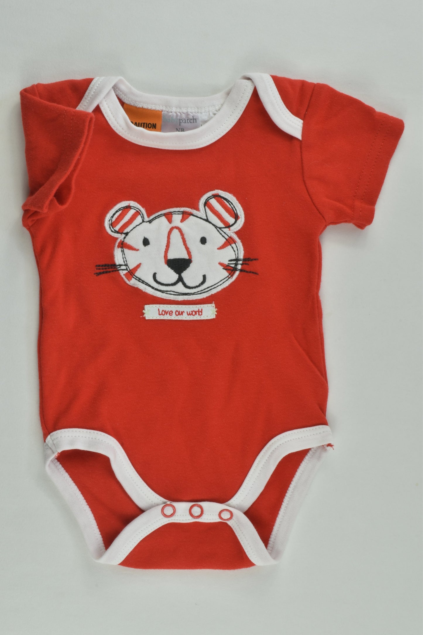 Baby Patch Size 0000 'Love Our World' Bodysuit