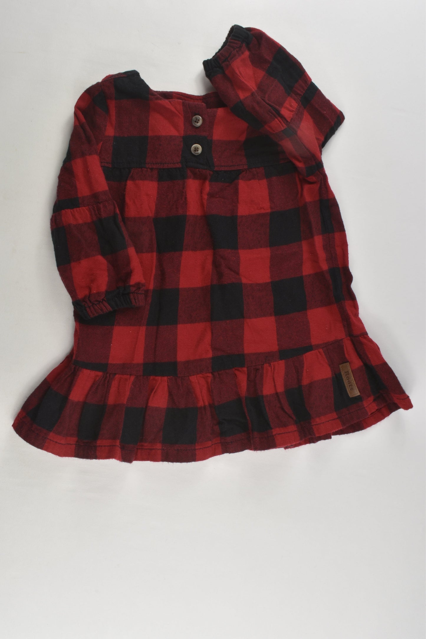 Baby Roots Size 00 Checked Dress