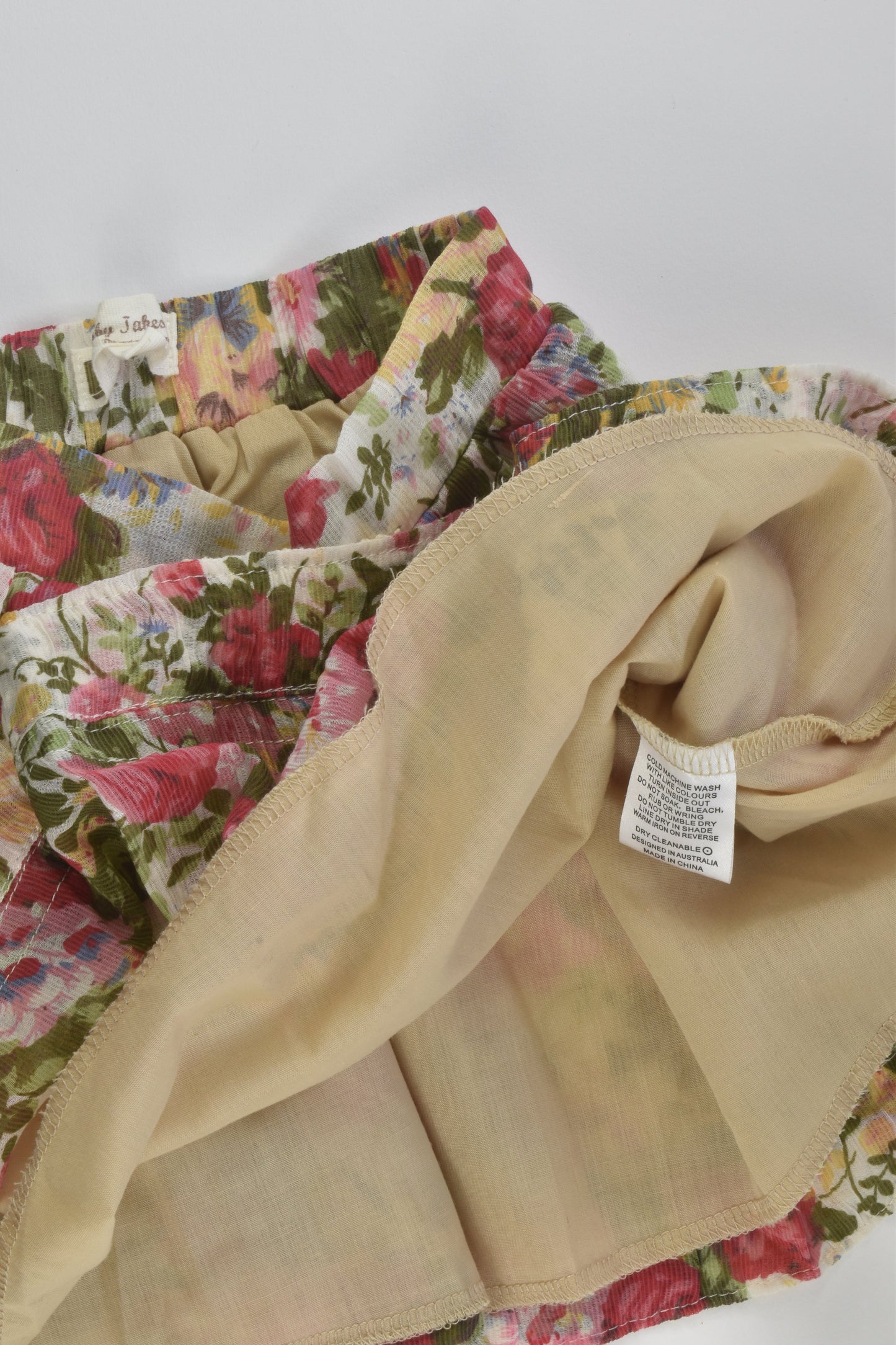 Baby Takes a Trip Size 3 Lined Skirt